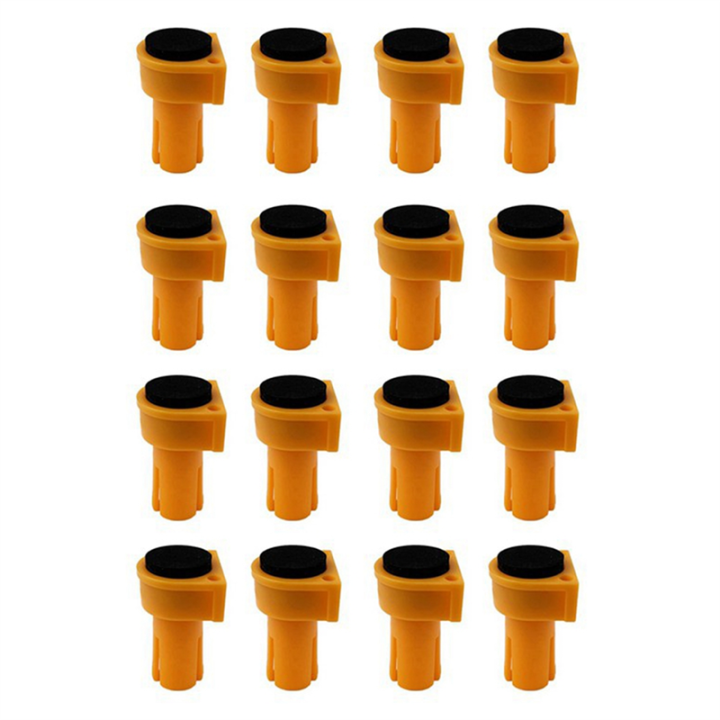 16Pcs Bench Dogs,Bench Dog Clamps Non Marring Bench Dogs with Grommet Bench Brake Inserts for Dog Holes Durable Easy Install Easy to Use