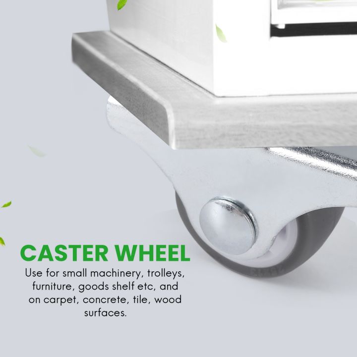 8PCS%20TPE%20Caster%20Wheels%20Duty%20Fixed%20Casters%20with%20Rigid%20Non-Swivel%20Base%20Ball%20Bearing%20Trolley%20Wheels%20Top%20Plate%201%20Inch%20-%20Image%207