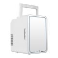 10 Liter Mini Fridge with Mirror + Warmer. 