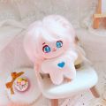 Certiou Stuffed Idol Doll 10cm Anime Girl Doll Diy Hairstyles Cute Big Eyes Plush Toy for Pretend Play Buyers' Favorite Naked Cotton Doll. 