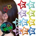 20Pcs Hair Clips For Girls Kids Color Stars Barrettes Cute Hair Clips Teen Girls, Fashion Bangs Clip Hair Accessories, Multicolor. 