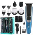 VGR V-172 Professional 5 In 1 Rechargeable Hair trimmer Metal Barber Use Electric Hair Clipper Cordless. 