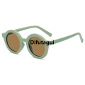 Difutagui [ New ]2021 Retro Round Frame Sun Shade UV Protection New Sunglasses Frosted Multicolor Sun Glasses 2017D. 