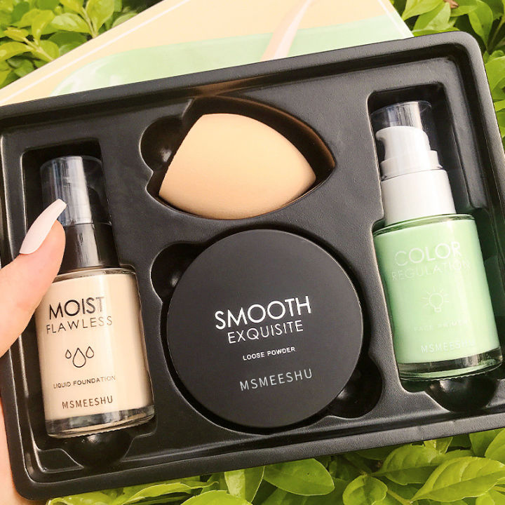 Honey bundle like the first beautiful skin base makeup four-piece set ...