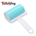 Sutuiying transparent bag Lint Remover Washable Clothes Hair Sticky Roller Reusable Portable Pet Hair Remover Sticky Roller Carpet Sofa Home Cleaning New. 