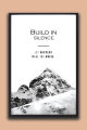 "Build in Silence Let Success Make the Noise" Mountain Framed Wall Art | One Piece Frame. 