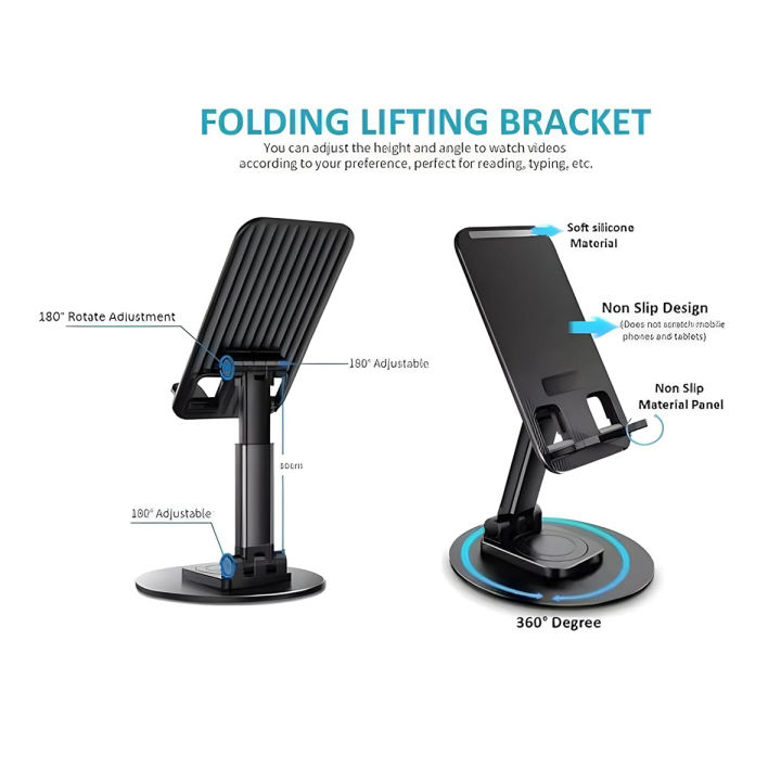 Folding%20Lifting%20Bracket%20Tablet%20Stand,%20Phone%20Stand%20Holder%20All%20Metal%20Base%20Angle%20Adjustable%20Cellphone%20Bracket%20-%20Image%203