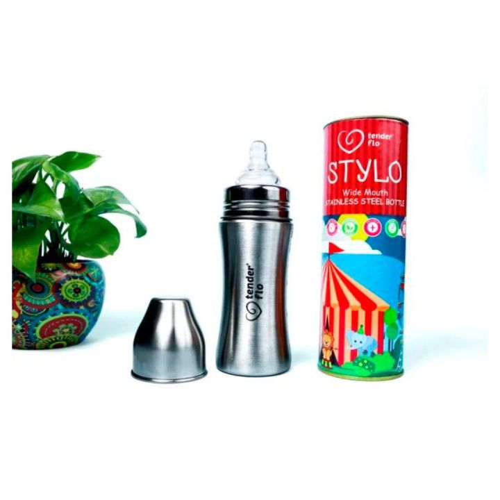 PureFlow Stainless Baby Bottle 250mL