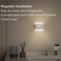 Rechargeable LED Intelligent Sensor Night Light Motion Sensor Wall Light for Bedroom Corridor Cabinet Lighting 2Pcs. 
