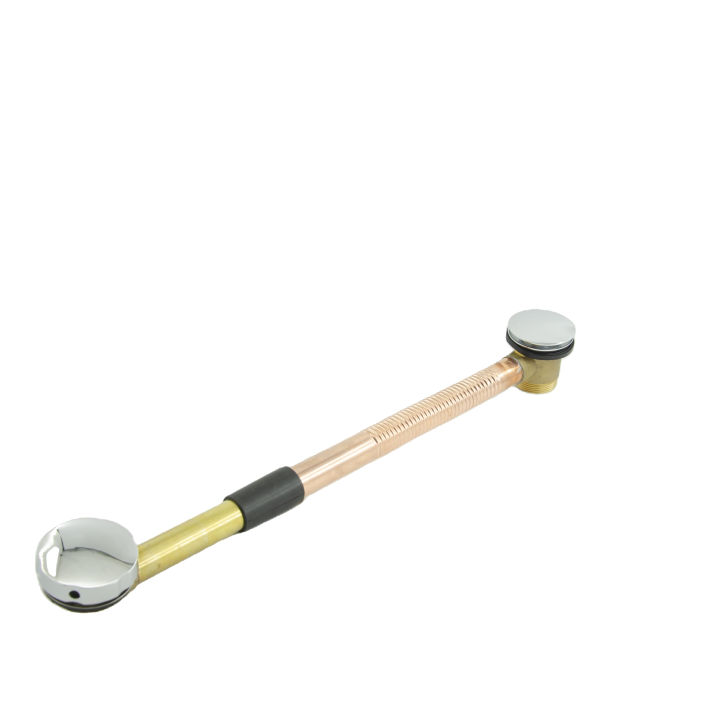 Bathtub Drain Pop-up With Overflow Handle Control Brass Chrome Bathtub