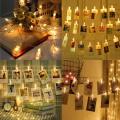 20L Photo Clip Lights LED Photo Hanging Light Decoration for Birthday Festival Festive Occasion Wedding Party for Home Patio Lawn Restaurants Hang Photos Cards Home Decor. 