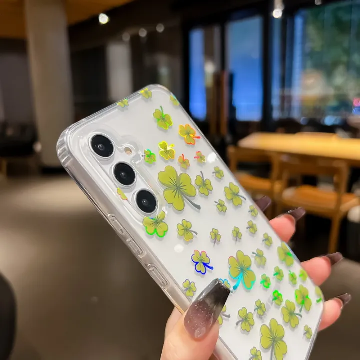 For%20Samsung%20S23%20S24%20Ultra%20S21%20S22%20Plus%20A54%20A53%20A52%20Fall%20Protection%20Phone%20Shell%20Shockproof%20Floral%20Pattern%20Clear%20Phone%20Case%20Cover%20-%20Image%204