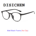 DISICHEN 2025 New TWO Oclock Magnet Sunglass Women Men Polarized Lens Optical Spectacle Frame Clip On Glasses Men Round TR90 3D Night Vision A2245. 