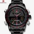 NAVIFORCE  Nf9024M Black/Red Dial Analog Digital Watch For Men. 
