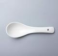 Porcelain Soup Spoon (13cm, White). 