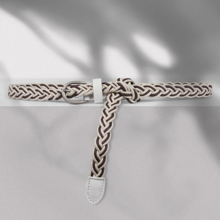 Cosme%20Girls%20Waistband%20Retro%20Solid%20Color%20Korean%20Style%20Dress%20Belt%20-%20Image%203