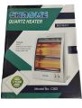 Chrome 800 Watt Quartz Heater 2 Rod. 