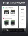 U_GREEN M.2 NVMe/M.2 SATA SSD Enclosure(10Gbps). 