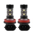 2-Pack High Power 50W Super Bright H11/H8 10-SMD Led Lights Bulbs For Car Fog Light Lamps Replacement, White. 