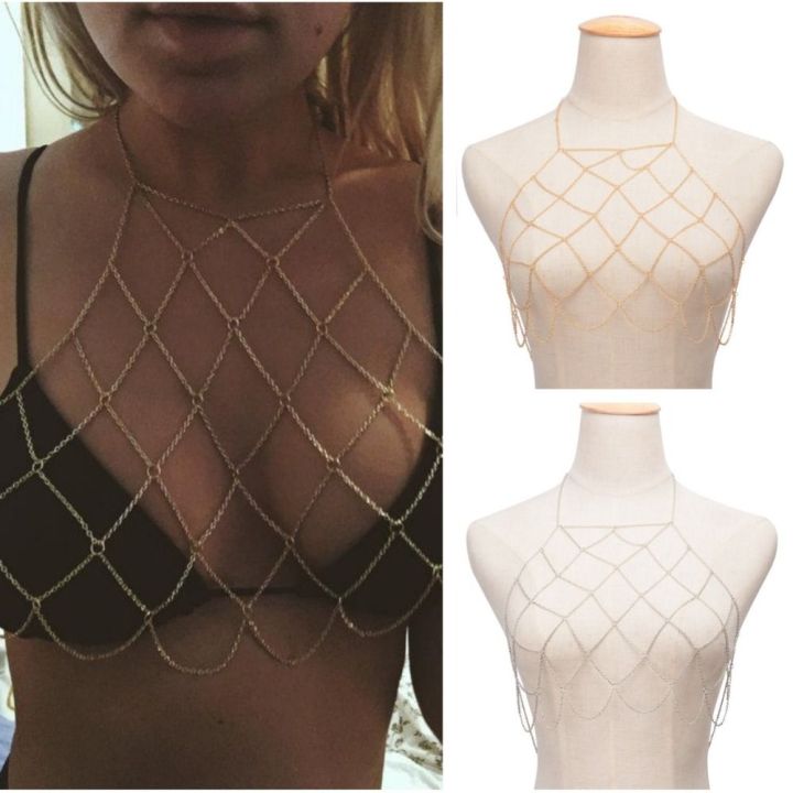 Jewelry Collier Collares Bra Breast Chain Body Chain Women Accessories ...