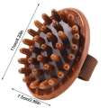 New Multi-Functional Comb Handheld Wooden Meridian Brush Head Portable Spa Air Cushion Belly Massage. 