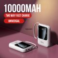 Xujiguanghui Q129 10000mAh Powerbank with 66W Super Fast Charging 20W PD Output | Built-in 4 Cables | Digital Display for Luxury Real-Time Charging | Compact High-Speed Powerbank by Qtech | Fast Charging for Android, iPhone, Laptops More. 