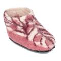 Pink Felt Printed Boots For Kids (Fair Trade Product). 