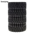 Sutuiying 1.9 Crawler Tires 1/10 RC Soft Rubber Mud Tyres 118mm With Foam Insert Fashion For RC Crawler Car Traxxas TRX4 Axial SCX10 SCX10 II RC4W. 