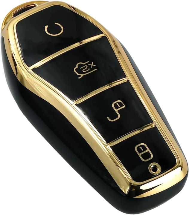 TPU%20Car%20Key%20Cover%20/Black-Golden/Compatible%20With:BYD%20ATTO-3%20-%20Image%204