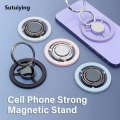 Sutuiying 360° Magnetic Phone Ring Holder for MagSafe Kickstand Magnet Fifty percent discount Grip for iPhone 15 14 13 12 Pro Max Finger Ring Holder Stand. 