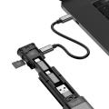 BUDI Multi-function Smart Adapter Portable Card Storage Data Cable USB Box Universal Card Reader for iPhone Samsung Accessories. 