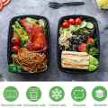 50-Pack Food Storage Lunch Box Plastic Bento Boxes Reusable To-Go Food Containers. 