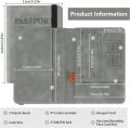 Passport Case with RFID Blocking, PU Leather Travel Document Holder for Men & Women Travel Accessories [Multicolor]. 
