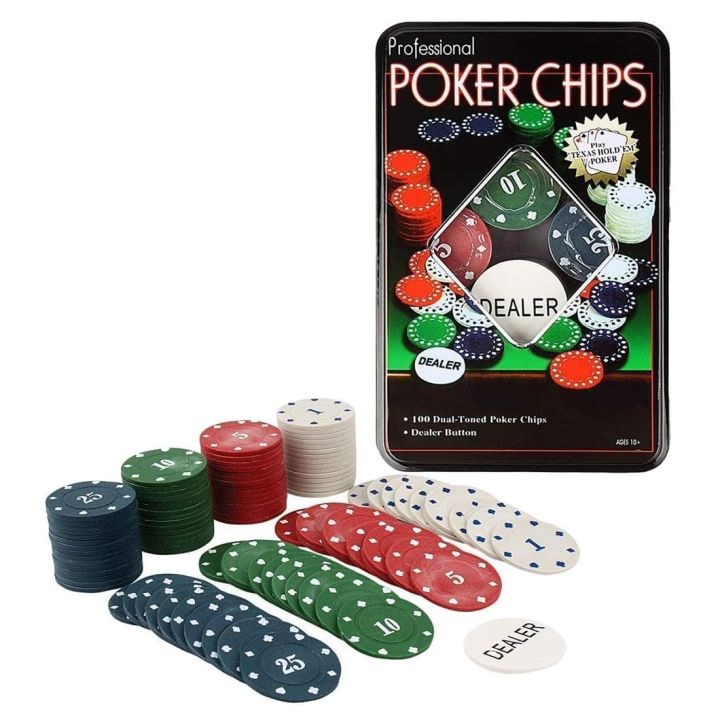 Professional 100 Dual Toned Casino PokerChips | Professional Quality Dual Toned  Casino Chips |  PokerChips