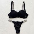 Difutagui Women's Thong Women's Panties Underwear Solid Color Thong Hot Selling Women's Underwear Rhinestone Letter Pattern Underwear. 