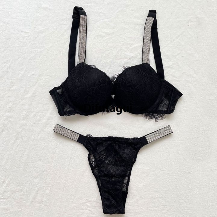 Difutagui%20Women's%20Thong%20Women's%20Panties%20Underwear%20Solid%20Color%20Thong%20Hot%20Selling%20Women's%20Underwear%20Rhinestone%20Letter%20Pattern%20Underwear%20-%20Image%203