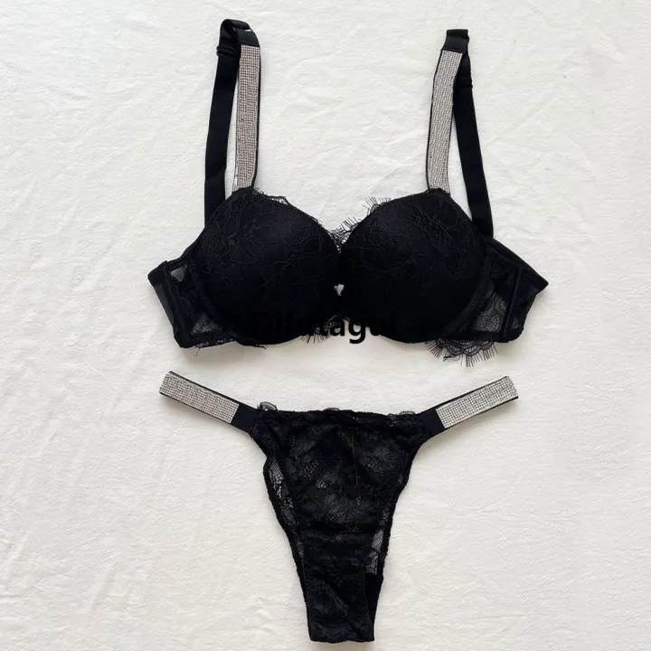 Difutagui%20Women's%20Thong%20Women's%20Panties%20Underwear%20Solid%20Color%20Thong%20Hot%20Selling%20Women's%20Underwear%20Rhinestone%20Letter%20Pattern%20Underwear%20-%20Image%203