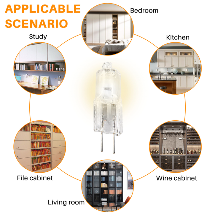 5%20x%20G4%2020W%2012V%20Clear%20Halogen%20Capsule%20Lamp%20Light%20Bulbs%20-%20Image%207