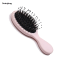 Sutuiying New Natural Boar Bristle Oval Hair Brush Comb Head Scalp Massage Comb Portable Horsehair Comb Fashion Styling Tool. 