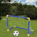 Indoor Mini Folding Football Soccer Ball Goal Post Net Set+Pump Kids Sport Outdoor Home Game Toy Child Birthday Gift Plastic. 