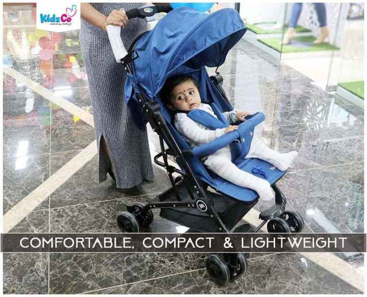 Child Compact Foldable Pram Stroller With Trolley Handle