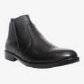 Black Color Formal Chelsea Ankle Boots For Men. 
