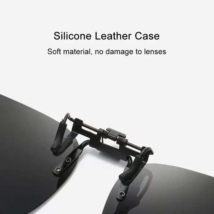 Polarized%20Clip%20On%20Sunglasse%20Flip%20Up%20Glasses%20Sunglasse%20Glasses%20Clip%20-%20Image%203