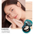 Double-layer cushion powder 2-in-1 long-lasting makeup setting oil control concealer dry and wet waterproof and sweatproof BB cream foundation. 