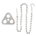 ARELENE Portable Camping Gear and Equipment Detachable Outdoor Barbecue Tripod Hanging Rack Campfire Cooking Accessories Set. 