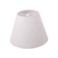 Linen Fabric White Lamp Shade 5x9x7 Inch(White with Gold Threads). 