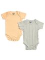 Baby Bodysuit Short Sleeve One-piece Suit Newborn Jumpsuit Infant Vest for Baby Boys and Girls 0-12 Months, Pack of 3. 