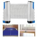 Retractable Ping Pong Net with Post Table Tennis Portable Indoor Outdoor Home Office Game Replacement Sports Accessories Adjustable Anywhere Playing Mesh for Any Tabletop HiQuality. 