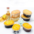 10pcs Aluminum Foil Baking Cup Heat Resistant Cake Cups Mold with Lid Cupcake DENGYOUZHOU. 