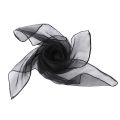 Lovely Fashion Plain Square Chiffon neck Scarf Scarves 70 cm x 70cm (Black). 
